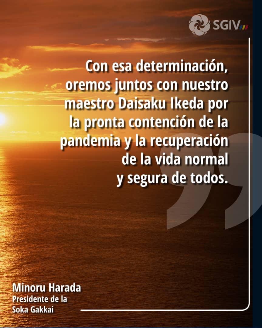 SGI_Venezuela's tweet photo. Palabras del Presidente de la Soka Gakkai, Minoru Harada

#SGI #SGIV #BudismoNichiren https://t.co/kITSvQLT0A