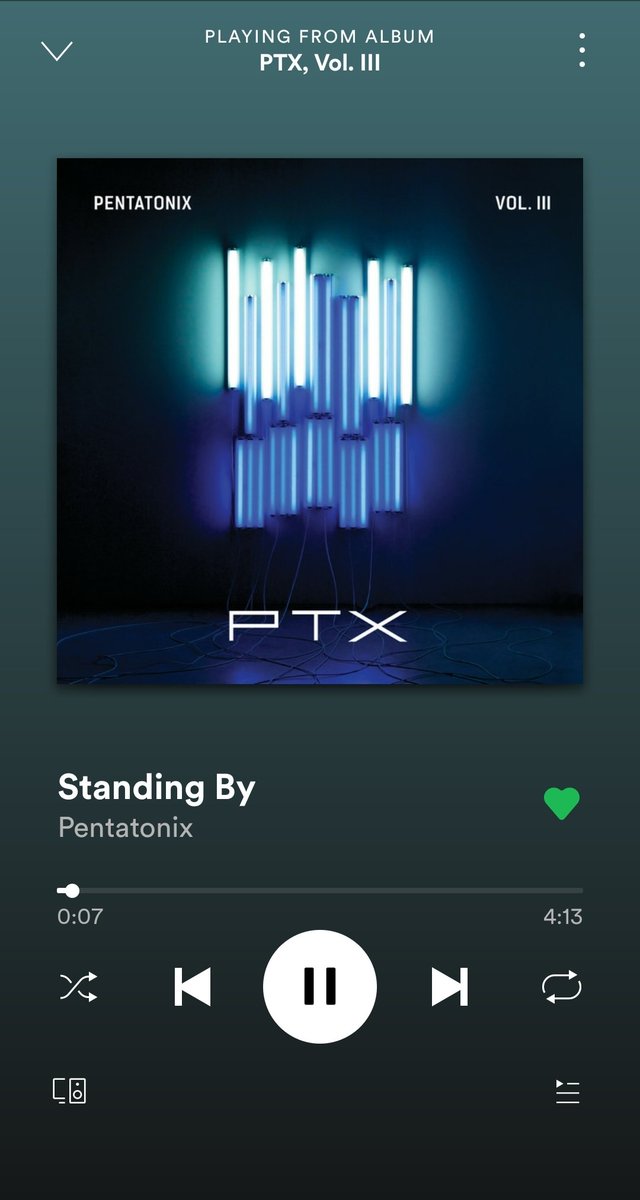 TinaTinasae's tweet photo. OKAY WHO ELSE IS CRYING WITH ME ? 🤧😭❤👌🏻 Standing by always gets me! This is one of my favorites! Such a perfect arrangement ! LOVE LOVE LOVE IT SO MUCH !! @PTXofficial #PTXVol3 https://t.co/D1AVCC2FGS