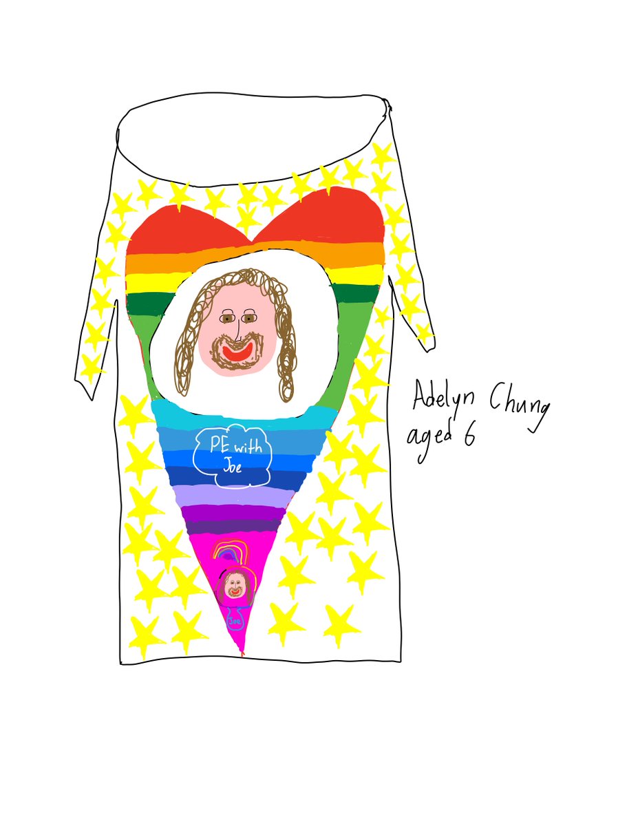 #PEWithJoe T-Shirt Design from Adelyn aged 6 from London