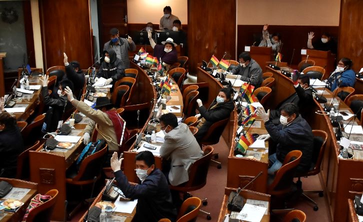 EnConexionbol's tweet photo. Denuncian que el MAS pretende aprobar una ley que dé inmunidad a quienes infrinjan la cuarentena  https://t.co/X3MVOb14Be https://t.co/7tnfiyzRK6