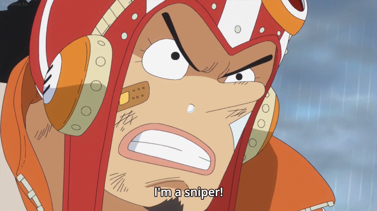 Yes usopp king you tell them! Be more confident in yourself!