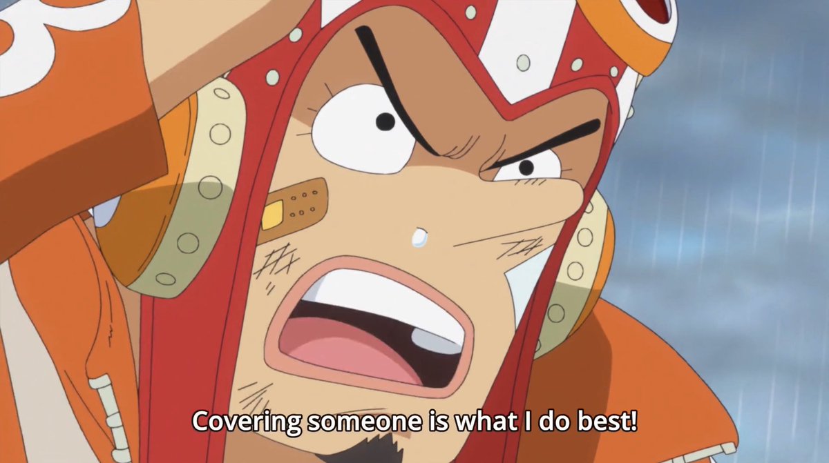 Yes usopp king you tell them! Be more confident in yourself!