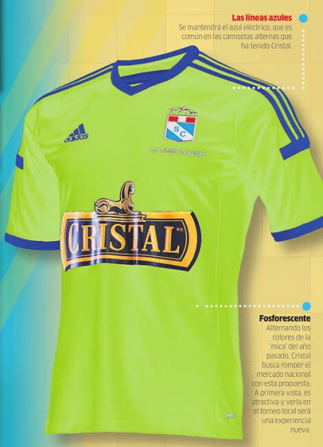 DCarreon82's tweet photo. @LaCasacaBlog Camiseta alterna Sporting Cristal 2015-2016 buena combinación con el azul  #ViernesTematicoLacasaca #CamisetaFluo #FluoSI https://t.co/kmEv1YYSDx