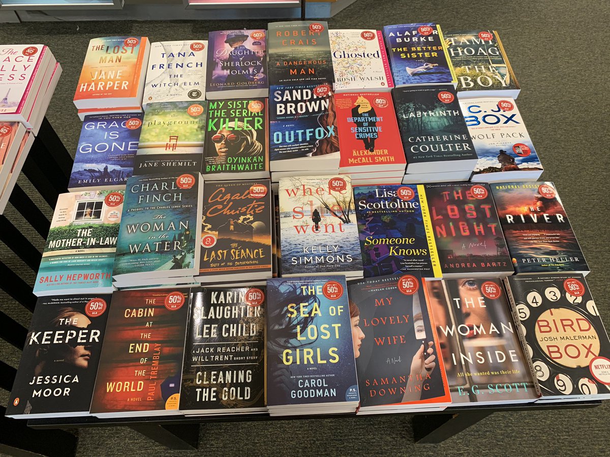 Our BUY ONE GET ONE 50% paperback tables have been refreshed with some amazing titles! Check out what we have below (not including our #BNbooksofthemonth selections which are also BOGO 50%)! We have something for EVERYONE! Hey your books TODAY with CURBSIDE PICKUP!! #books