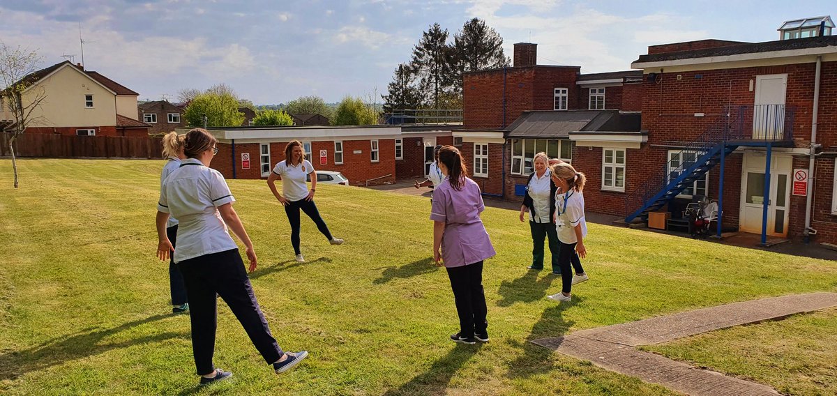 KirstieSimpso14's tweet photo. After sharing our DH2A 'Take Ten Together' idea we are also proud to be a team supporting our mental & physical health. Using our break to exercise, stretch & breathe- aiding smiles, giggles & team chat🙂 @louconnolly21 @AlisonWilcox20 @RachelGraham_OT @HCTNHS
#MentalHealth #team https://t.co/7rZdlJTXzR