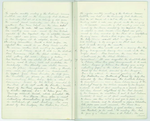 #newcollectionalert!! Today we are excited to share a collection from the Kelowna Public Archives: the Rutland Women's Institute meeting minutes, consisting of the handwritten meeting minutes, policies, and member lists. See them at BCRDH.ca!  @kelownamuseums