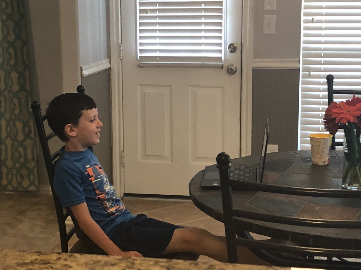MrsPatrick_GLJH's tweet photo. He LOVED getting to talk to @CPES_MrsDo today! You made his day! Thank you! https://t.co/xTpQaejwVI
