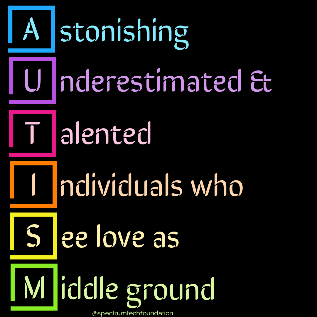 SpectrumTechFDN's tweet photo. #autism #autismo #techie #inspiration #autismfamily #autismlove #specialneedsmom #autisma #autismwarrior #AutismAcceptance #AutismAwareness #AutismAwarenessMonth #AutismAcceptanceMonth https://t.co/f6wcac6IPa