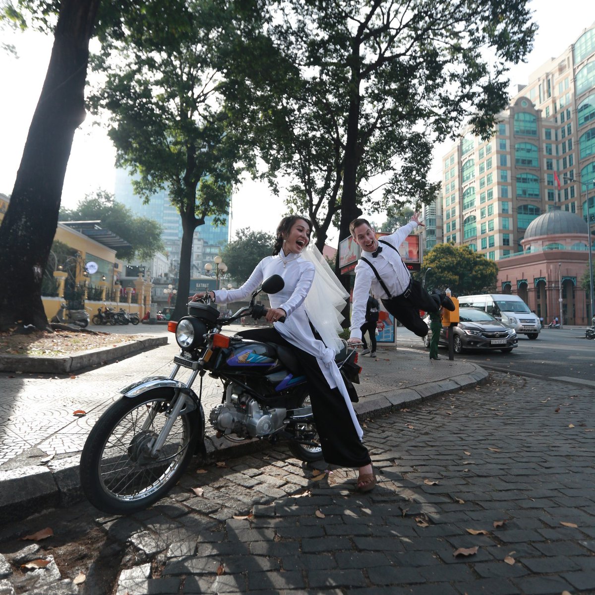 DrewCoopman's tweet photo. @BuschBeer We started our wild ride of weddings in Vietnam but had to postpone our wedding in the U.S. on May 9, 2020.  We'll celebrate with tasty Vietnamese food and cold drinks. 

#BuschWeddingGift #Sweepstakes https://t.co/HdzvBPHTSr