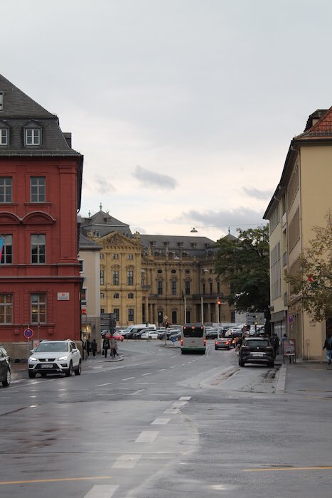 Walk up to the Residenz - an imposing palace with beautiful gardens. On the left is one of 3 wineries in the city, the Staatliche Hofkeller.