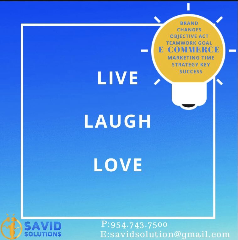 SavidSolutions's tweet image. If you need help starting your online business, rebranding, or transitioning to digit commerce.                   CONTACT US: 954.743.7500