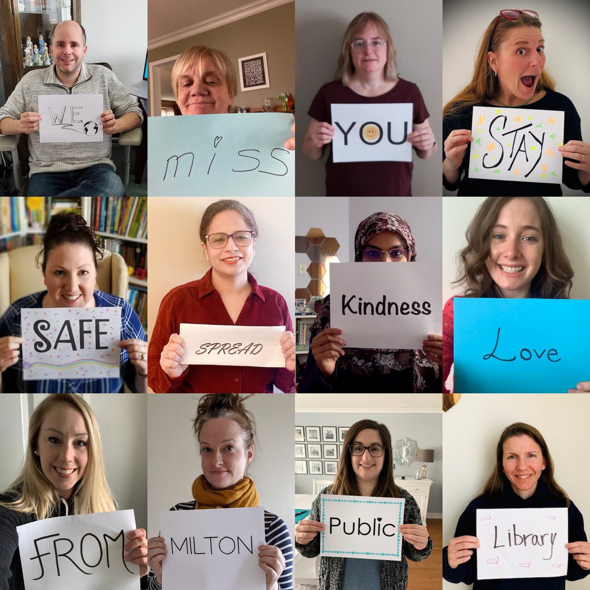 Milton_Library's tweet photo. As we #roll into this weekend, we wanted to let you know that staff at MPL are thinking about you! 💛 We miss seeing all of your beautiful faces every day.

Until we are reunited, stay safe, spread kindness, and lean on us to help you through!

https://t.co/0JwTb0Oom3 https://t.co/WzeTVglsB0