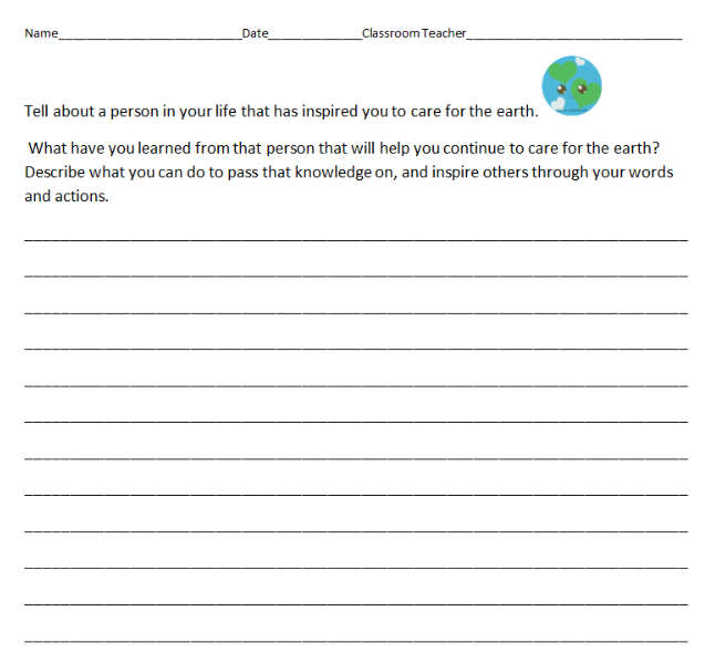 Earhart Earth Day Essay contest - submit a copy or picture of your essay to your teacher (or Mr. Malget) by Wednesday to be entered into the contest.  Winners will be announced on Friday and receive a special prize.