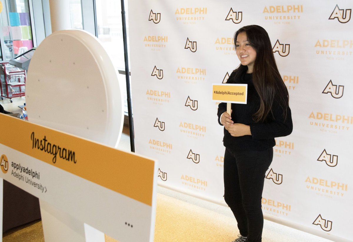 AdelphiU's tweet image. Have you been accepted into Adelphi? Show us by using the hashtag #AdelphiAccepted in your posts.