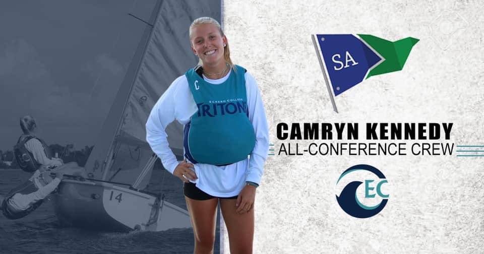 DonovanGriffins's tweet photo. Congratulations to Donovan Alum Camryn Kennedy who was nominated as a All-SAISA Conference Crew Honors for Eckerd College in St. Petersburg, Florida during her junior year. She also was the Eckerd College Female Athlete of the Month for April. #DonovanProud #griffinalumni https://t.co/zuUAgpqnQ3