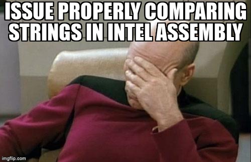 overflow_meme's tweet image. Issue properly comparing strings in intel assembly stackoverflow.com/questions/6127… #arrays #inlineassembly #visualc++ #x86 #string