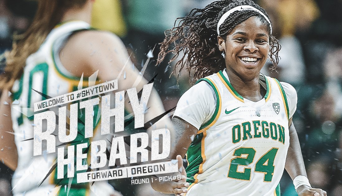 chicagosky's tweet photo. With the eighth pick of the 2020 #WNBADraft , the Chicago Sky select Ruthy Hebard from @OregonWBB 💪

#NoCeiling https://t.co/bVHWQhYty5