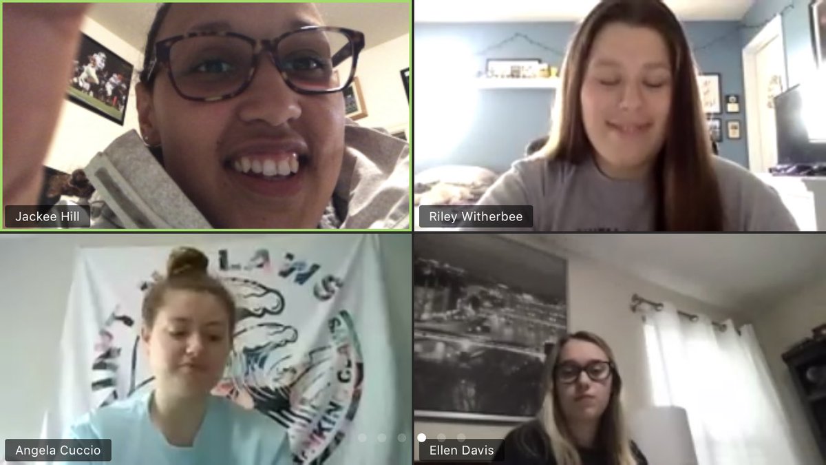 Hill_ATC's tweet photo. Zoom meeting with the FHN Girls LAX team! I miss my sports team’s! Don’t hesistate to reach out if you all need anything! 🎉🏋🏼‍♀️ https://t.co/RJywHiq3gg