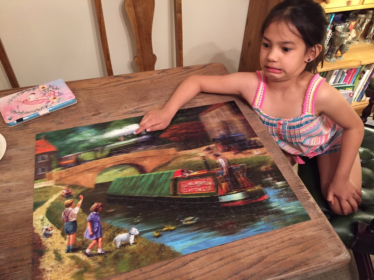 mrs_abbott01's tweet photo. Another puzzle complete (kacie did very well on this one and enjoyed it a lot) However the dog also decided to get involved in this one... #woops #3Dpuzzles #missingpiece #keepingkidsentertained https://t.co/lS550YScCS