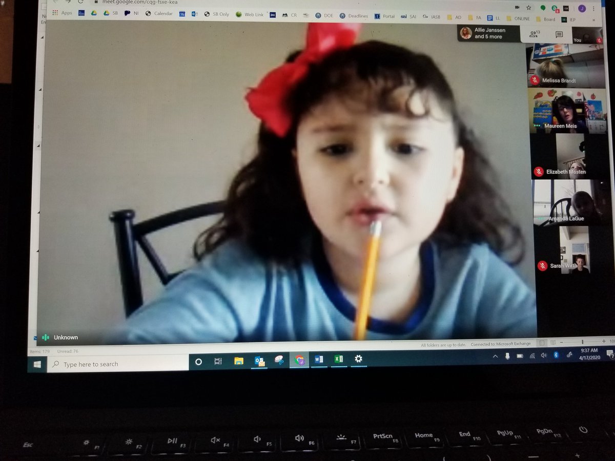 ericksonj14's tweet photo. #NIBison really dug into online learning this week. Saw a lot of ms/hs work getting done, but highlight of the day was think kindergarten morning meeting. https://t.co/EciqLnRI51