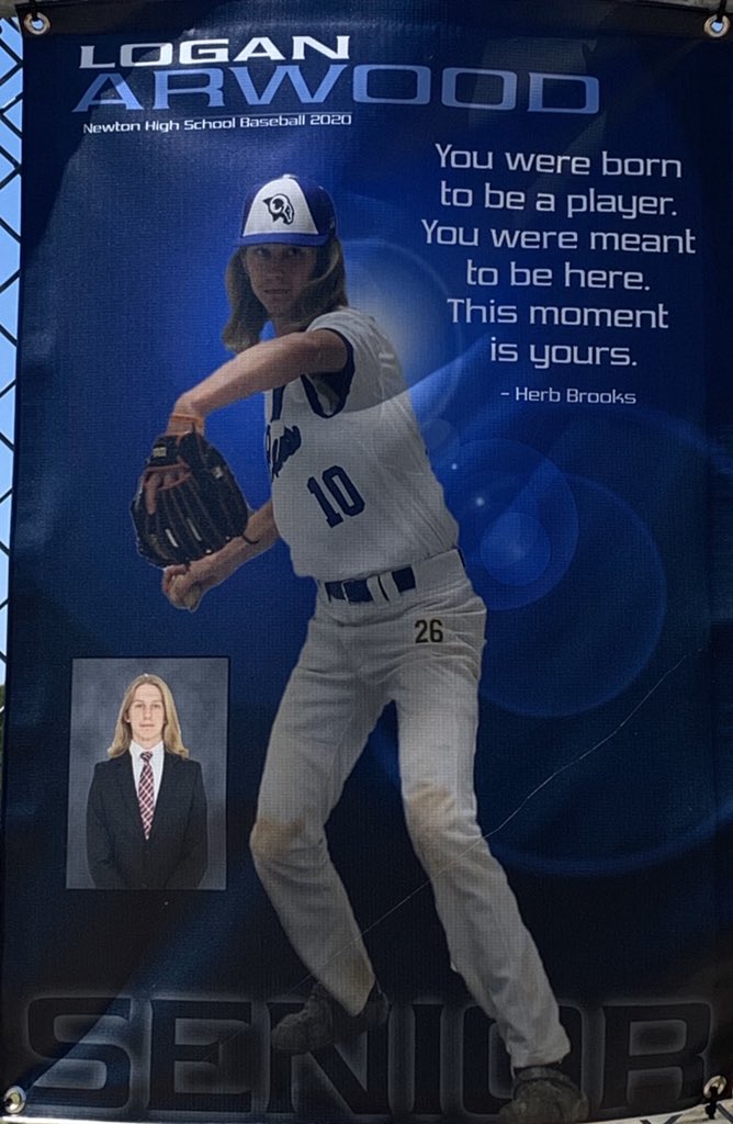 Baseball_Newton's tweet photo. # 11 Logan Arwood
Favorite Memory: Coach Helm and Coach Reese’s talks before games.
Thanks to: My parents and Mema for their endless support and always pushing me to be my best. Jason Benton for pushing and believing in me. 
Future plans: Become a welder https://t.co/XBnumJHxEu