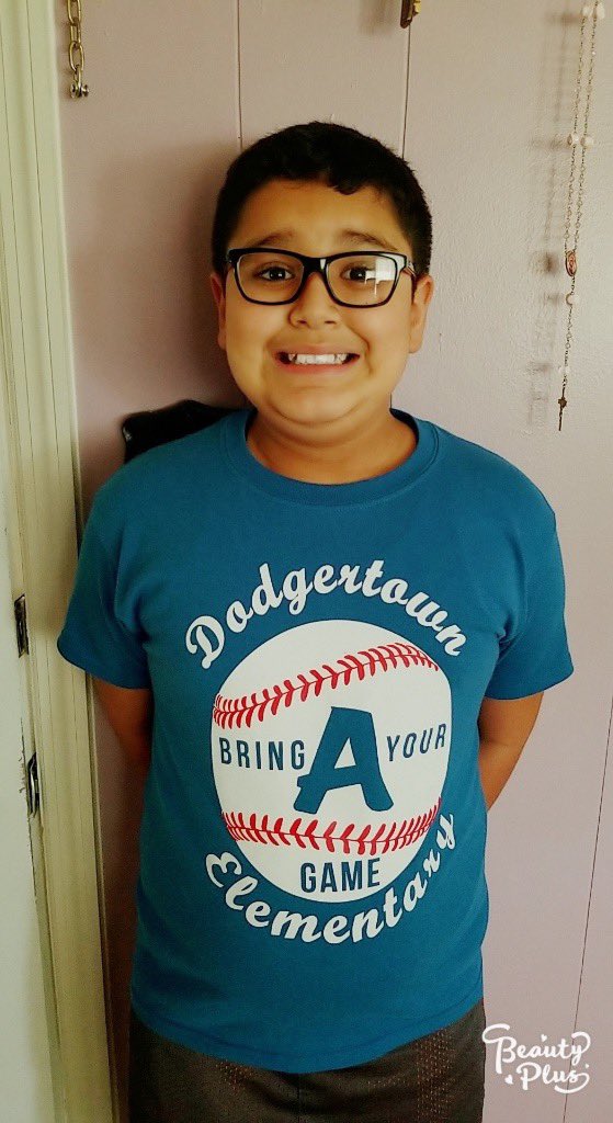 One of my Ss showing that Dodgertown spirit! I sure do miss seeing those sweet smiles everyday! 🥰 @DodgertownELEM <a href="/VernetteAretha/">Aretha Vernette</a> <a href="/KristenRacine/">Kristen Racine</a> @IRCSchools
