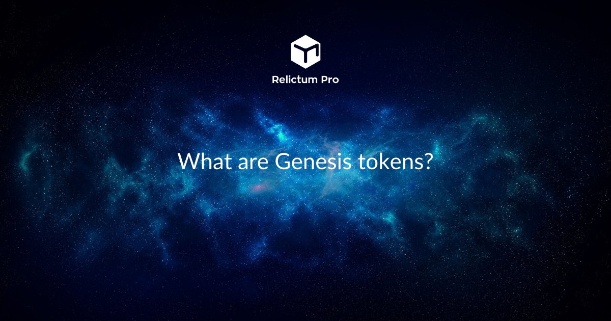 In #RelictumPro, Genesis #tokens (GTN) give the right to receive royalties for the use of the intellectual property (IP) of the Relictum Pro #software code in the amount of 19% of the #forging (#emission) size of RLC.