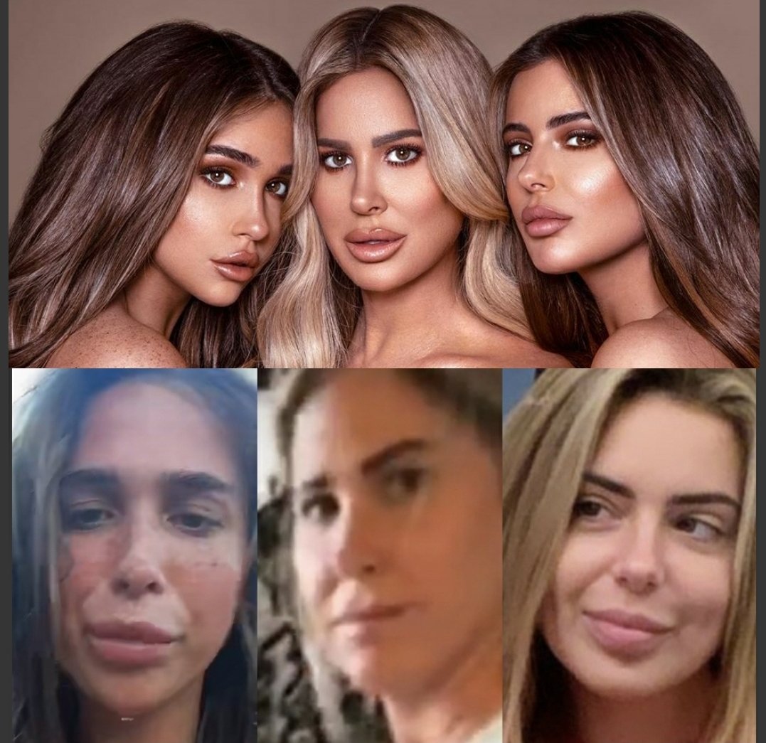 Trailerpark_PI's tweet image. Comments on this IG post are hysterical: delusional people living under rocks mixed with bots. Someone said they look like white Kardashians. 🥴😆
Another Wig #scam to sell shitty products. #wedidntwakeuplikethis #fakeaf #kabcosmetics #kimzolciak