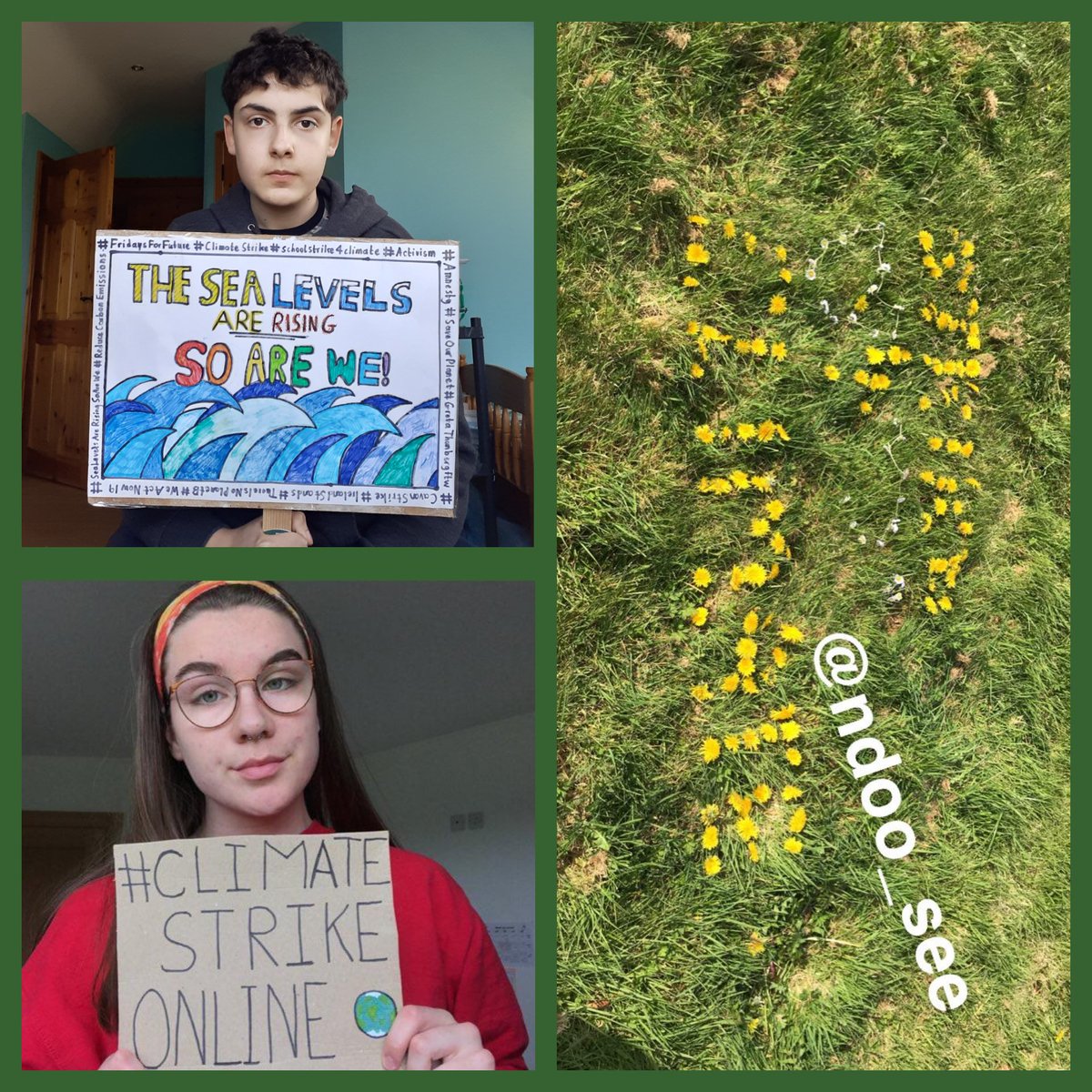 FFFCavan's tweet photo. Week 4 - We can not go out and strike because of COVID-19 - so we joined the #climatestrikeonline. You can join by using that hashtags #digitalstrike #stailcdigiteach #stailcaeráide. 🌏🤗

#fridaysforfuture #climatestrike #coronavirus #ireland #teamtrees #climateaction #noplanetb https://t.co/wr7MkOkVs3