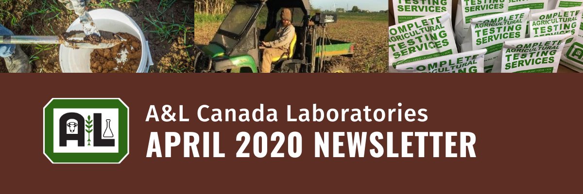 ALCanadaLabs's tweet photo. A&L Canada Laboratories April 2020 Newsletter - read online: https://t.co/FKyTrWXALc
#OntAg #EastCdnAg #WestCdnAg #Sample20 #Plant20 #SoilTesting #SoilSampling #SoilHealth #Compost #TissueTesting #AgTech https://t.co/vFaOyfiFGK
