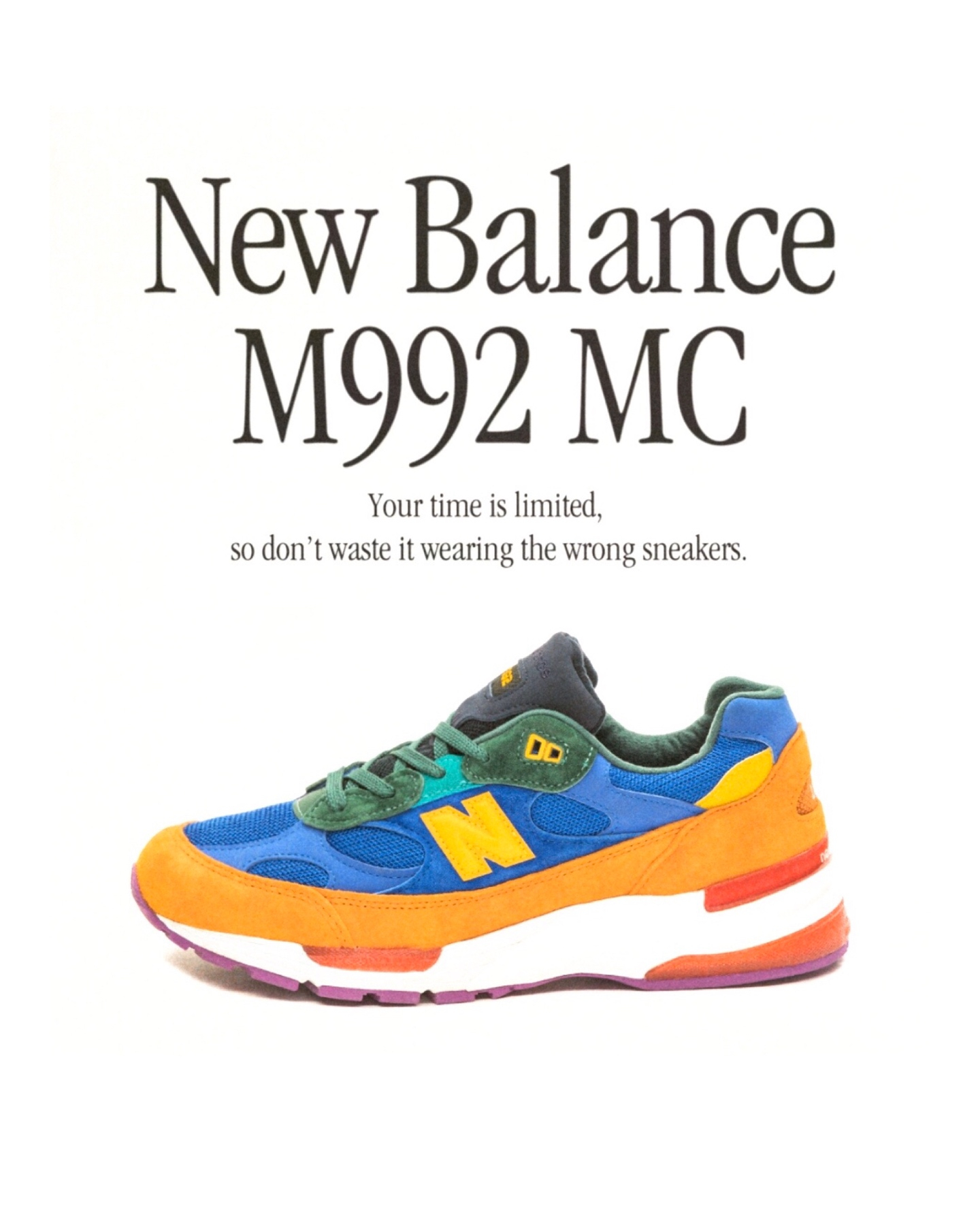 new balance m992 multicolor