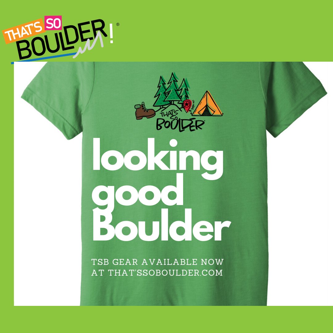 ThatIsSoBoulder's tweet photo. Ready to rock the TSB look? Check out our merch available on the That's So Boulder web site now. #tsb #thatssoboulder #boulder https://t.co/gSZlYKbFUB