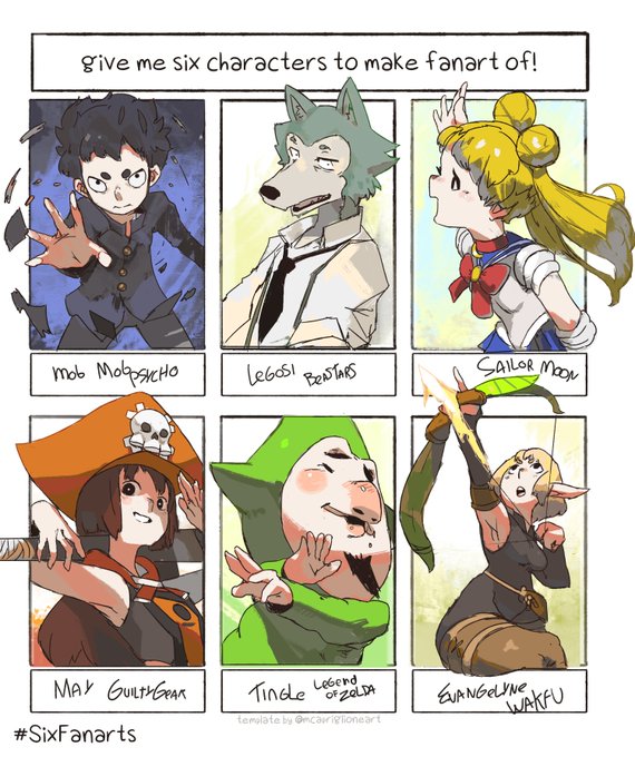 Here they are!! ✨
#SixFanarts #SixFanartsChallenge 