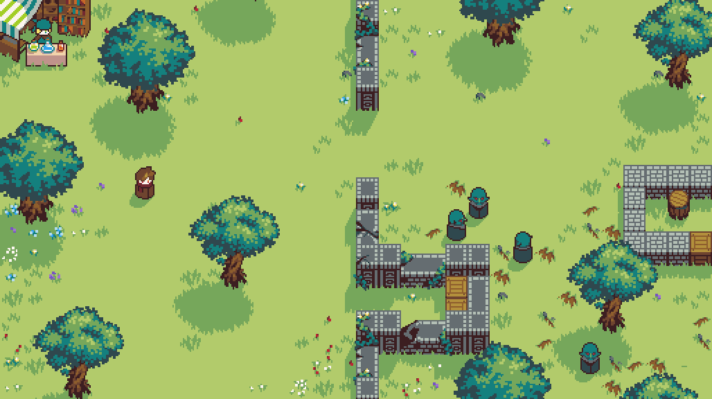 qasealgames's tweet photo. Flowers!
#pixelart #gamedev #screenshotsaturday https://t.co/ajgS4abLW3