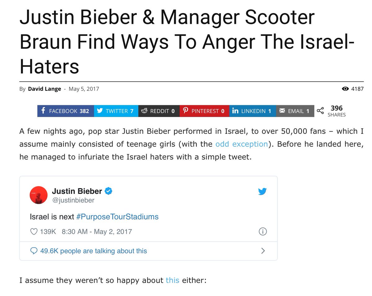 Scooter is also vocally pro-Israel and completely unconcerned with any of the nation’s atrocities against Palestinians. He’s famous for feigning a “nice guy” act about “maintaining peace” that oppressive institutions commonly use to silence victims of their regimes.