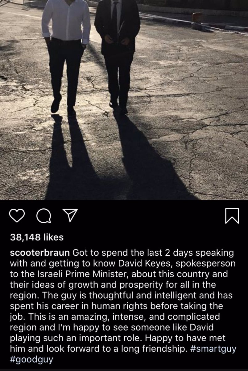 Scooter is also vocally pro-Israel and completely unconcerned with any of the nation’s atrocities against Palestinians. He’s famous for feigning a “nice guy” act about “maintaining peace” that oppressive institutions commonly use to silence victims of their regimes.