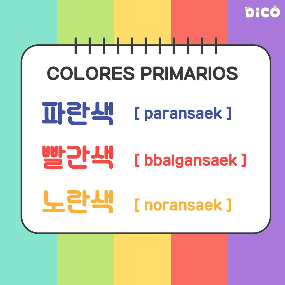 disfruta_corea's tweet photo. ¡Aprende los colores primarios y secundarios con este contenido!
#coreano #dico #disfrutacorea #korean #hangul #한글 #한국어공 #aprendocoreano #idiomacoreano #frasescoreanas #clasedecoreano #aprendecoreano #topik #kpop #studykorean #learnkorean #learningkorean #koreanclass https://t.co/Tr3zoBFp9i