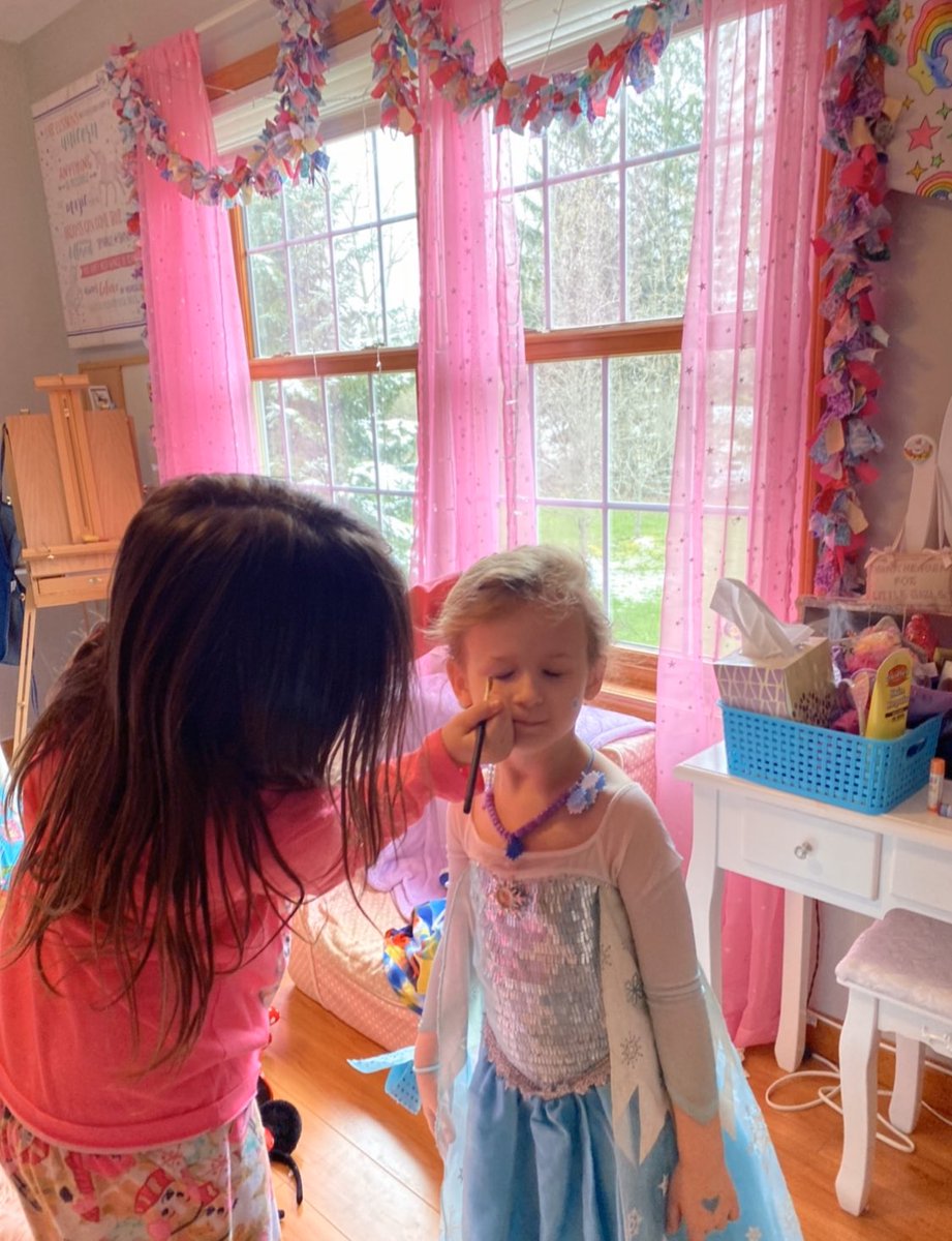 Little sis makeover. 😂😂😇😇 #atleasttheyaregettingalong