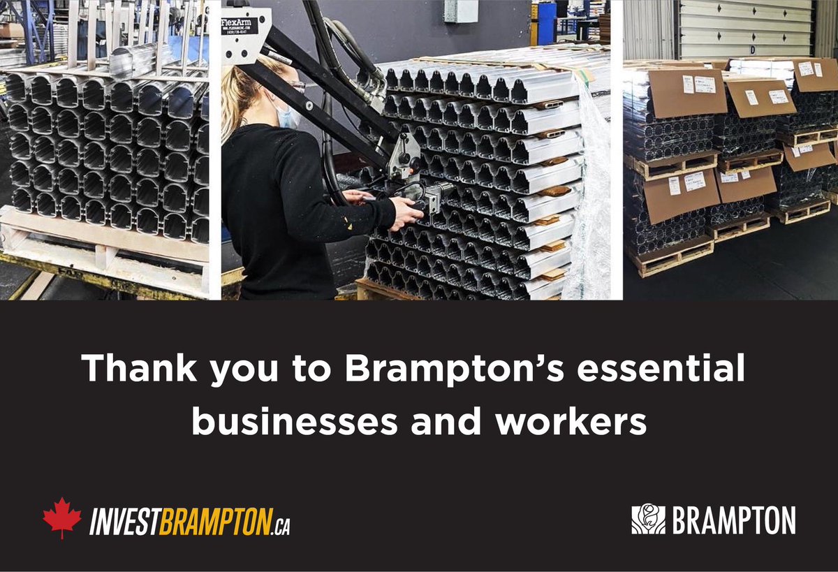 invest_brampton's tweet photo. Brampton businesses are pivoting to meet the demand during the #COVID19 pandemic.

These companies — from the automotive to the food and beverage sector — have stepped up to manufacture solutions: https://t.co/7wByNnD99G https://t.co/Hkt3a13u8c