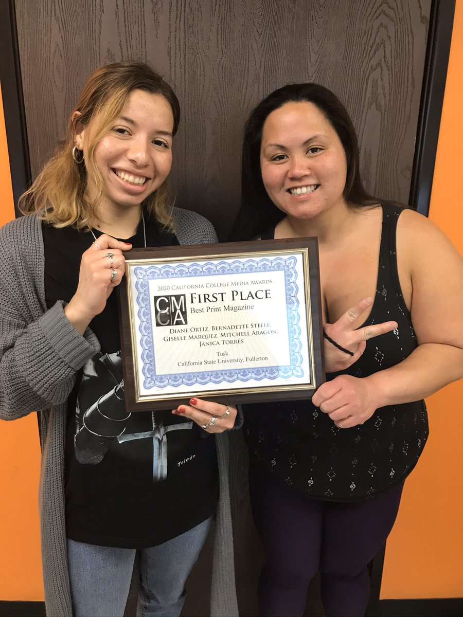 Tusk_Magazine's tweet image. #FlashbackFriday to when we won awards from the 2020 California College Media Awards! 😊🥇
