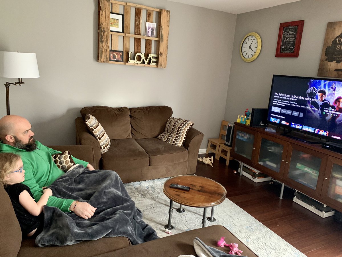 Tuning in a little early for movie night! #sharkboylavagirl <a href="/lhs_greendot/">LHS Green Dot</a>