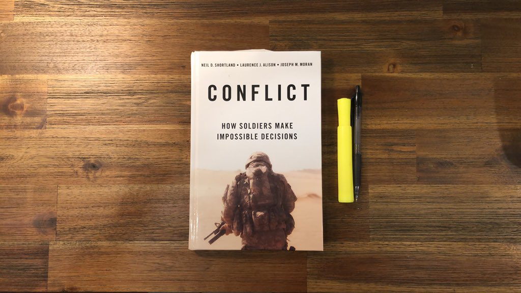 KatieSwindlerUX's tweet photo. Next on my reading list: Conflict by @neilshort, @LCritical and Joseph Moran. Excited for this one! Hoping to find some inspiration for better decision making under stress.
#LifeAndDeathDesign https://t.co/mWccu6fKXy