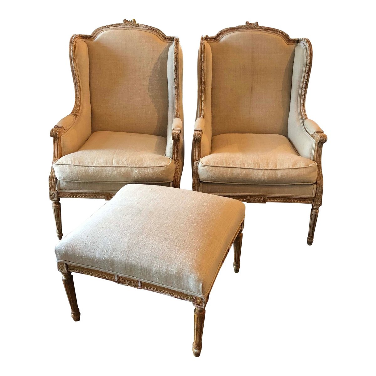 AntiquesBella's tweet image. 18th Century French Wing Chairs and Ottoman Set⁠

soo.nr/V9Ro

#bellafrenchantiques #frenchchairs #pairfrenchchairs #frenchottoman #chairsandottoman #frenchwingchairs
#antiquerow #antiquestore #dallasantiques #shopdallas #antiquesofinstagram #chairish #chairishseller