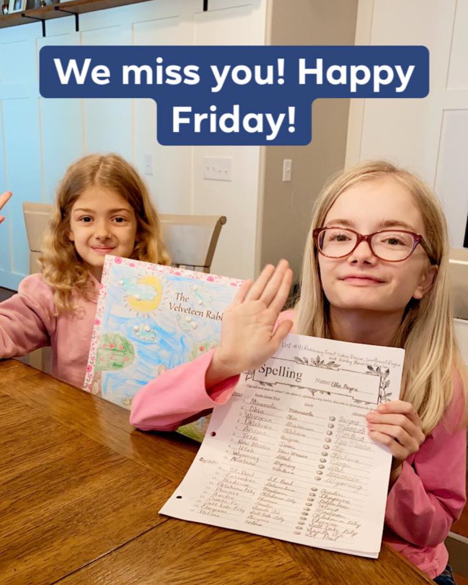 TrinityCCA's tweet photo. We miss all our #TrinityClassicalAcademy students! Happy #TrinityAtHome Friday! https://t.co/0FtZ2ho8oT
