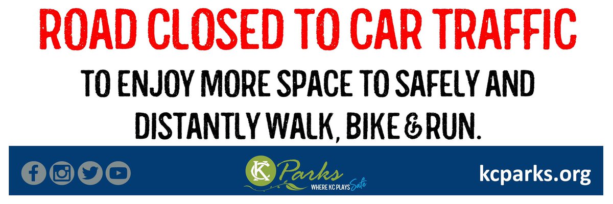 #KCParks Making it Easier to #SocialDistance with #OpenStreets in two parks. More>>kcparks.org/kc-parks-opens… #WhereKCPlaysSafe #COVID19