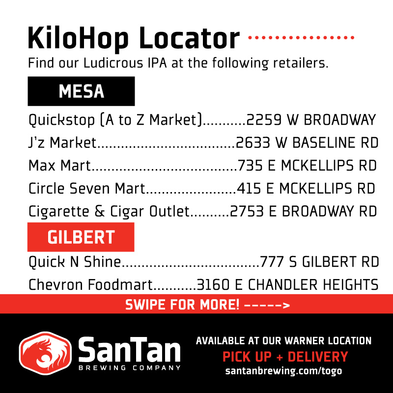 SanTanBrewing's tweet photo. KiloHop is now available in stores and right on time for #AZvirtualbeerfest 🍻
To #KeepArizonaBrewing , make sure to buy your tickets at https://t.co/eHiIkTD5p1, grab your favorite local AZ brews, and tune in with us tomorrow at 3 pm 👏 https://t.co/56MvEDg8LE