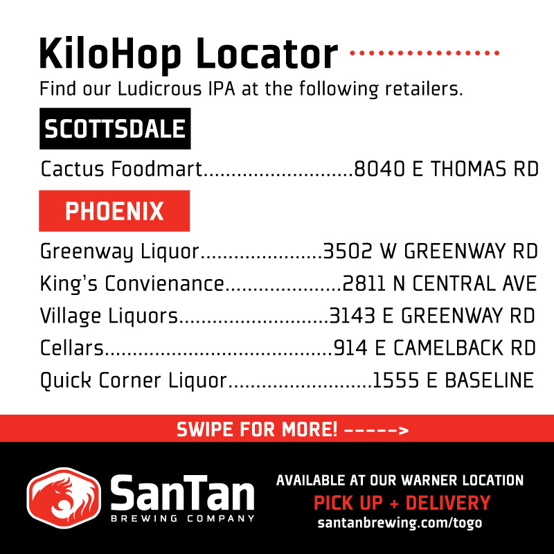 SanTanBrewing's tweet photo. KiloHop is now available in stores and right on time for #AZvirtualbeerfest 🍻
To #KeepArizonaBrewing , make sure to buy your tickets at https://t.co/eHiIkTD5p1, grab your favorite local AZ brews, and tune in with us tomorrow at 3 pm 👏 https://t.co/56MvEDg8LE