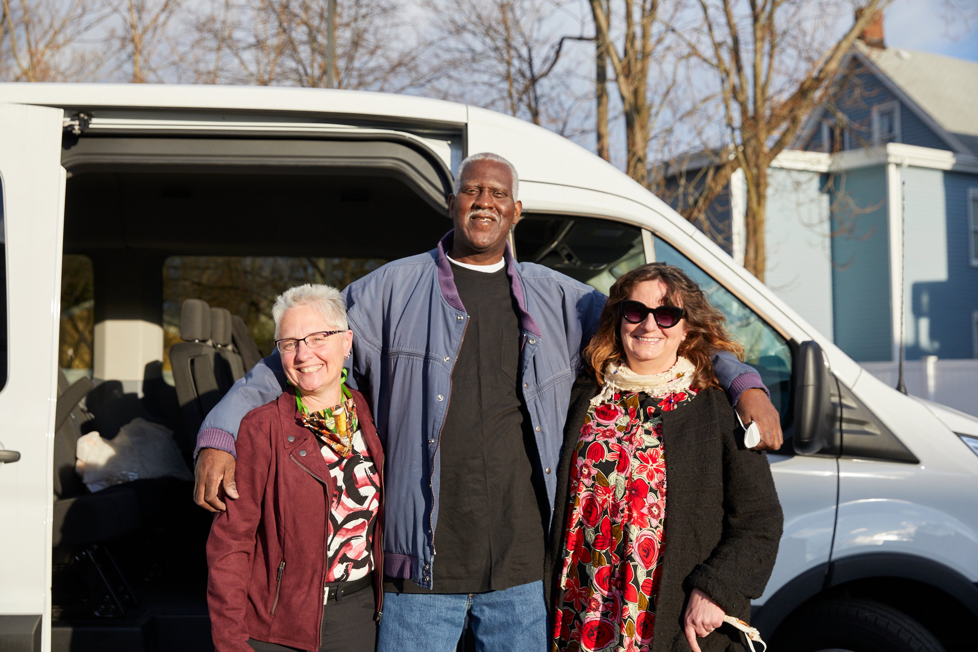 Attorney Barbara Munro, James Watson, and Attorney Madeline Blanchette Freedom Day - April 16, 2020