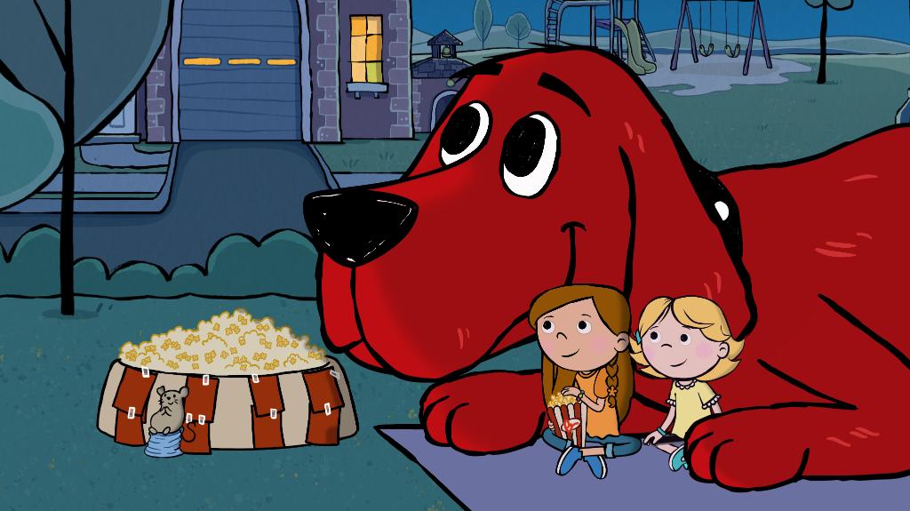 Scholastic On Twitter Lights Camera Action Clifford Emily Elizabeth And Samantha Are Movie Night Ready Pop Some Popcorn And Watch Clifford The Big Red Dog On Amazon Prime Video And Pbs Kids