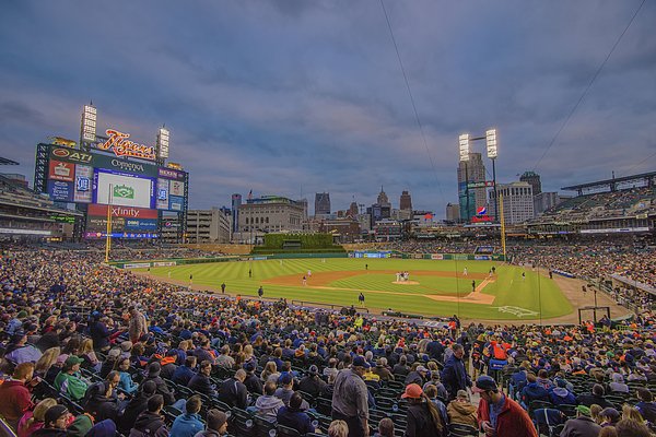 pixelparable's tweet photo. New artwork for sale! - "Detroit Tigers Comerica Park 4954 Color" - https://t.co/Yp9RR7nTBQ @fineartamerica https://t.co/Vqpi8VRDgn